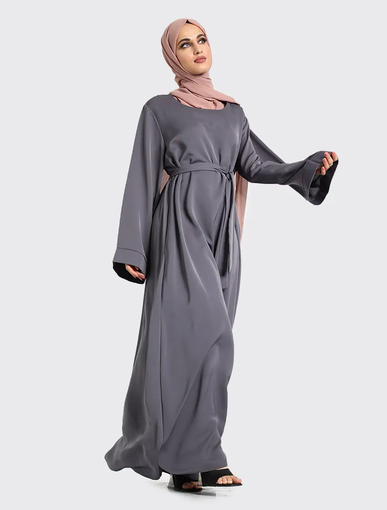 Grey Plain Abaya @ $27.00 Online in USA