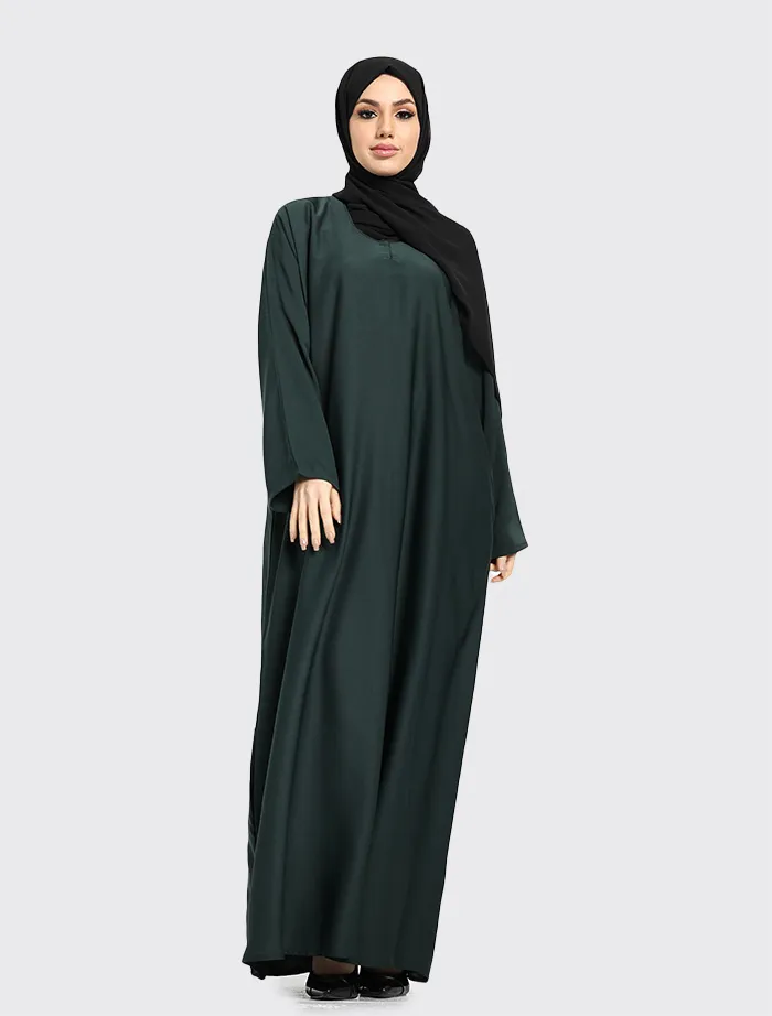 Bottle Green Basic Abaya