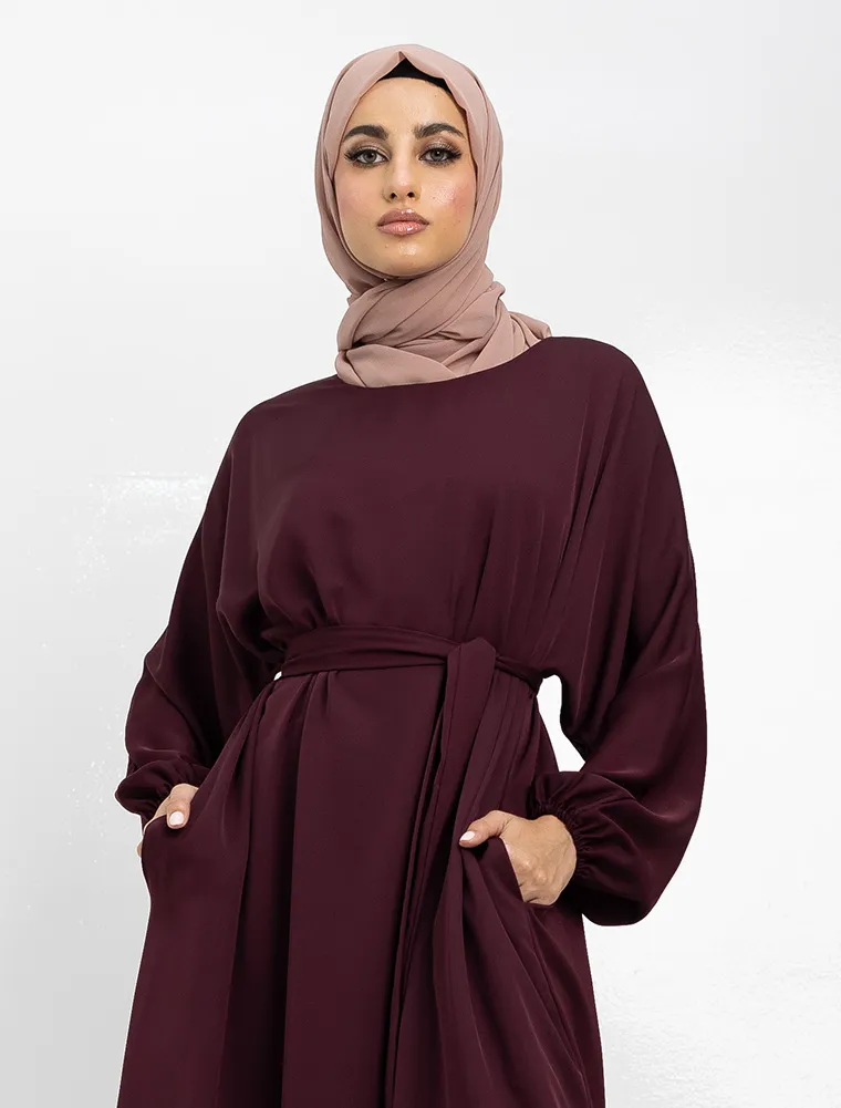 Plum Essential Abaya