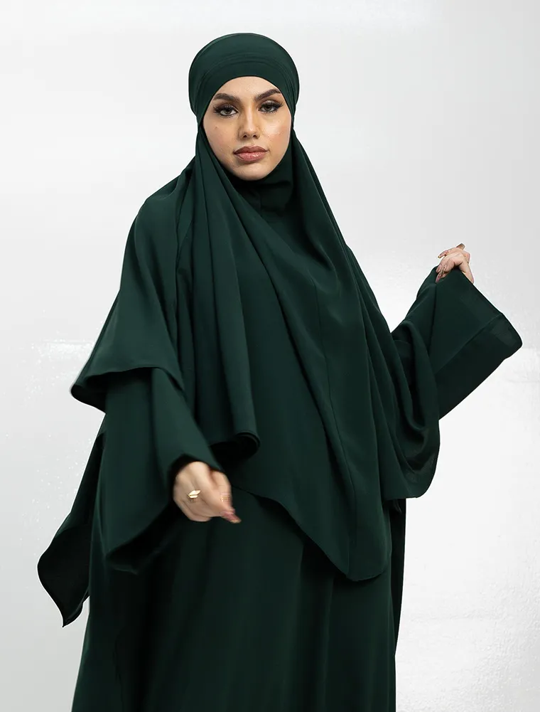 Green Khimar Abaya