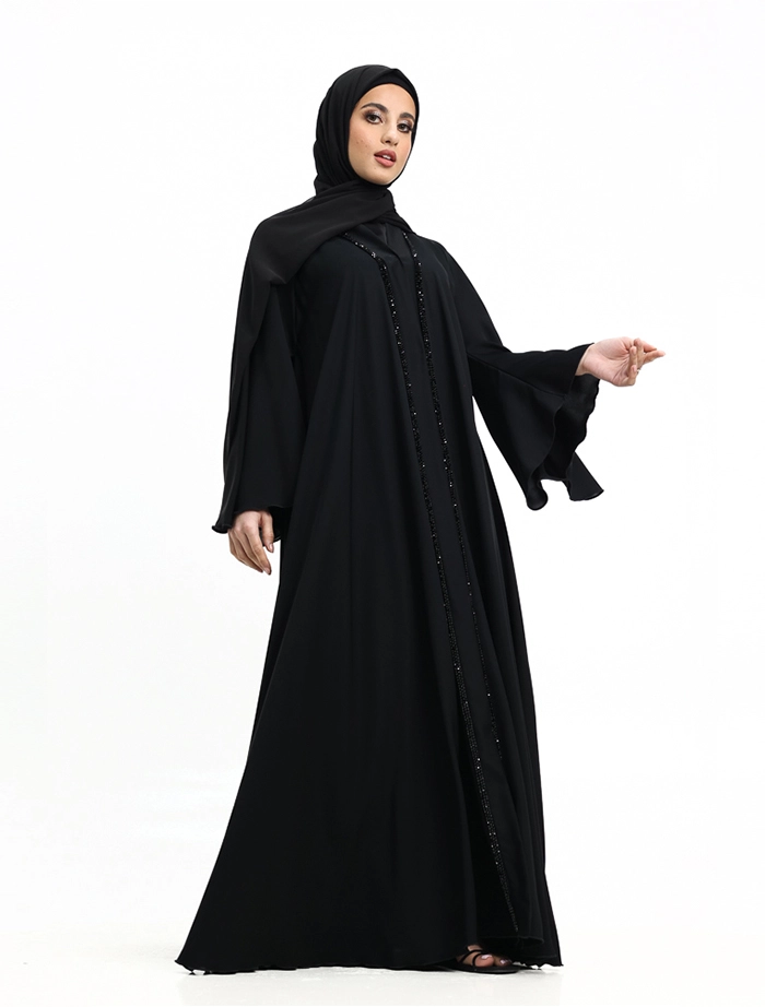 Black Makeba Pearl Abaya