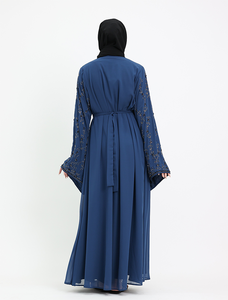 Petrol Blue Humra Kimono 