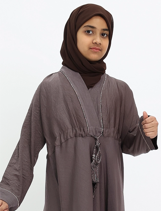 Girls Mauve Empress Abaya