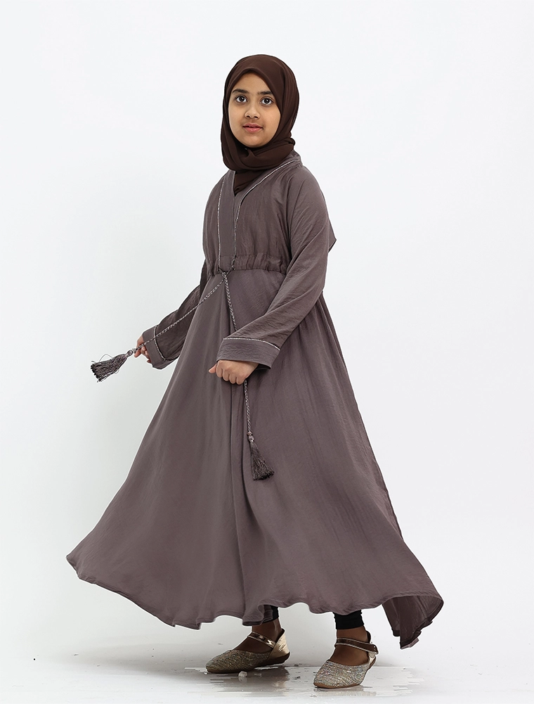 Girls Mauve Empress Abaya