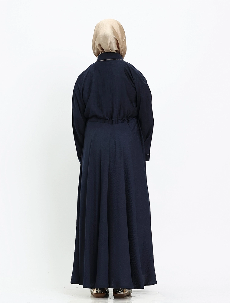 Girls Navy Empress Abaya