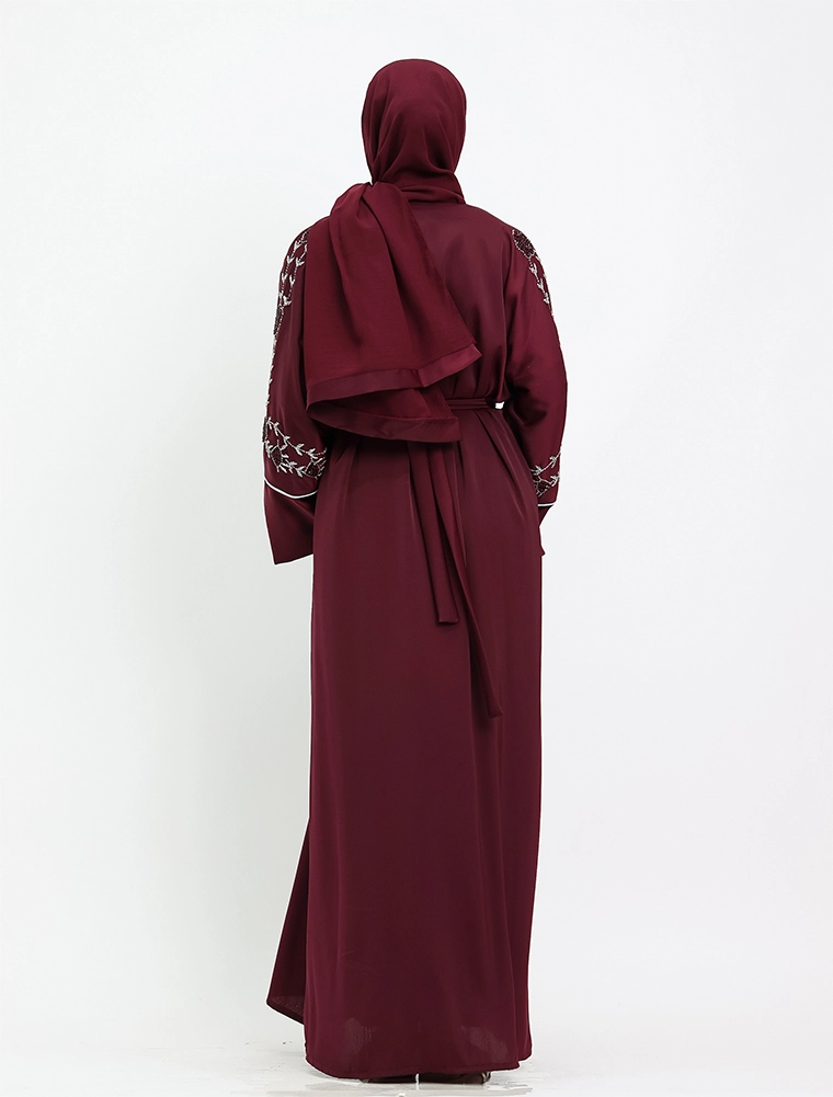 Maroon 2 Piece Finn Abaya