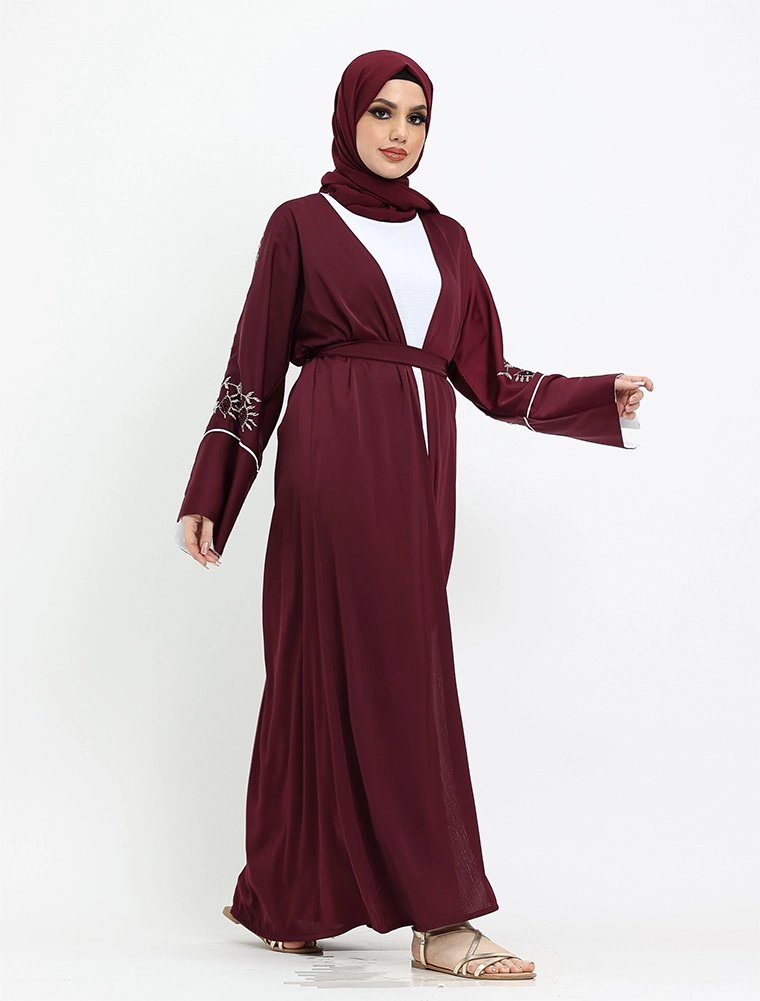 Maroon 2 Piece Finn Abaya